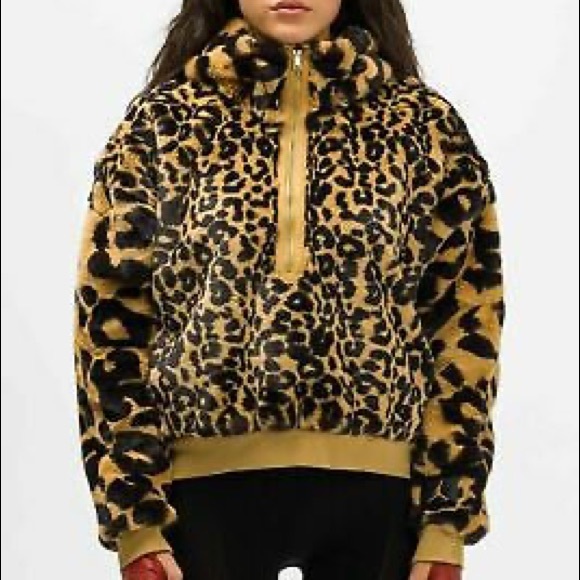 Nike Jackets & Blazers - Air Jordan Court to Runway Leopard Print Pullover Hoodie. Size S. Style:CW6480-7